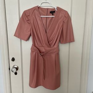 Pleather Mini Dress